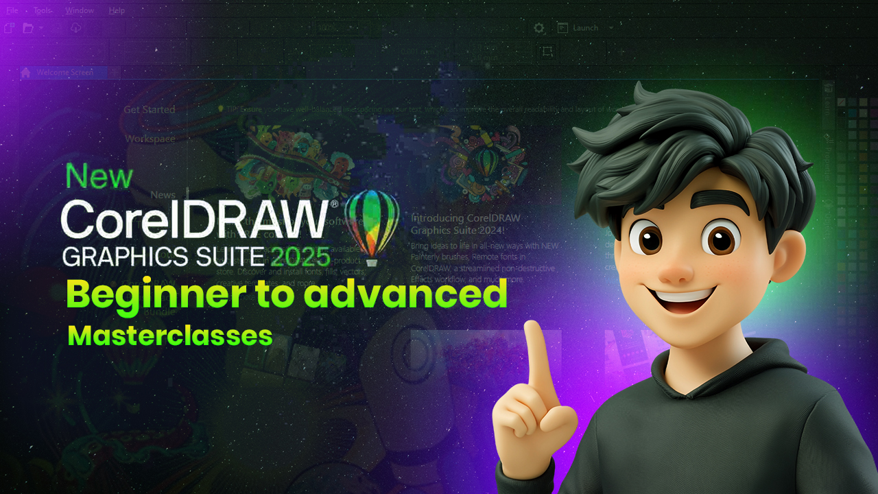 Corel Draw Design Like a Pro 2025 Beginner to advanced Masterclasses
