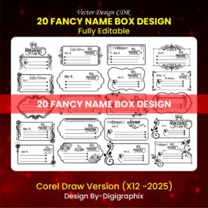 20 FANCY NAME BOX DESIGN Product image