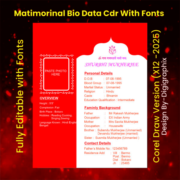 Matrimonial Bio Data