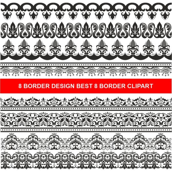 8 Fancy Border Design Vector Cdr File