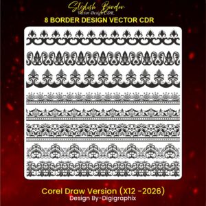 BORDER DESIGN 8 Fancy Border Design Vector Cdr File